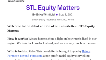 Our Newsletter — STL Equity Matters — Vol. 1