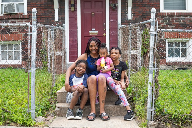 St. Louis residents like Janai Holt hope to send their kids to college, but she wonders if the $50 each in seed money granted to her two older children through College Kids could ever grow to enough. Photo by Braden McMakin.